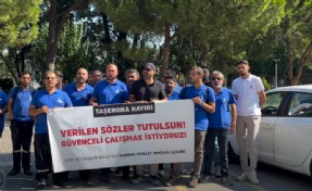 Taşeron işçilerden İzmir Büyükşehir önünde protesto: ‘Verilen sözler tutulsun!’