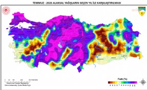 Türkiye’nin temmuz yağışları yüzde 18 arttı: 4 il yağış almadı