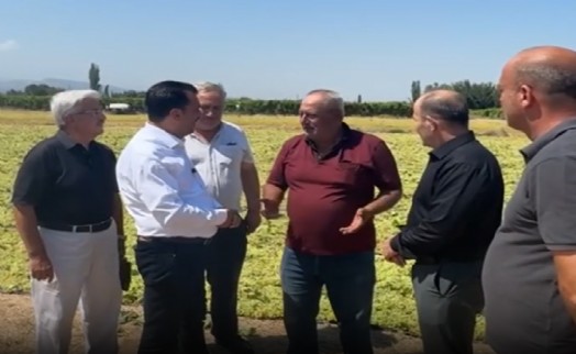 Üzüm üreticisi YENİ Partili Başevirgen'e dert yandı: 'Babam yedi çocuğa bakmış, biz iki çocuğa bakamıyoruz'