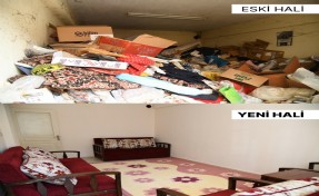 14 kamyon çöp çıkan ev yeniden yaşanabilir hale getirildi
