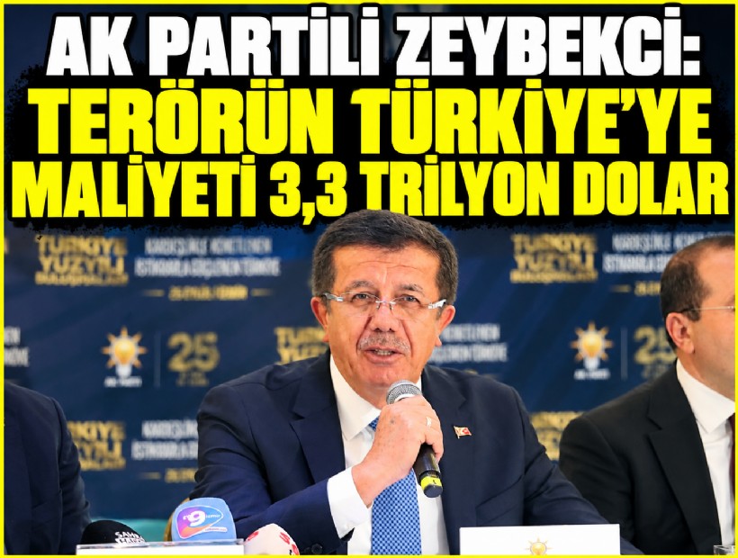 AK Partili Zeybekci: Terörün Türkiye'ye maliyeti 3,3 trilyon dolar