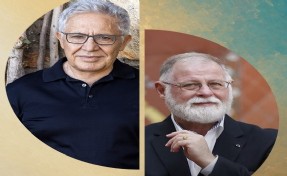Alberto Manguel ve Zülfü Livaneli İzmir’de aynı sahnede