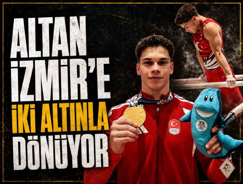 Altan İzmir'in gururu oldu: Akdeniz Oyunları'nda iki altın madalya birden