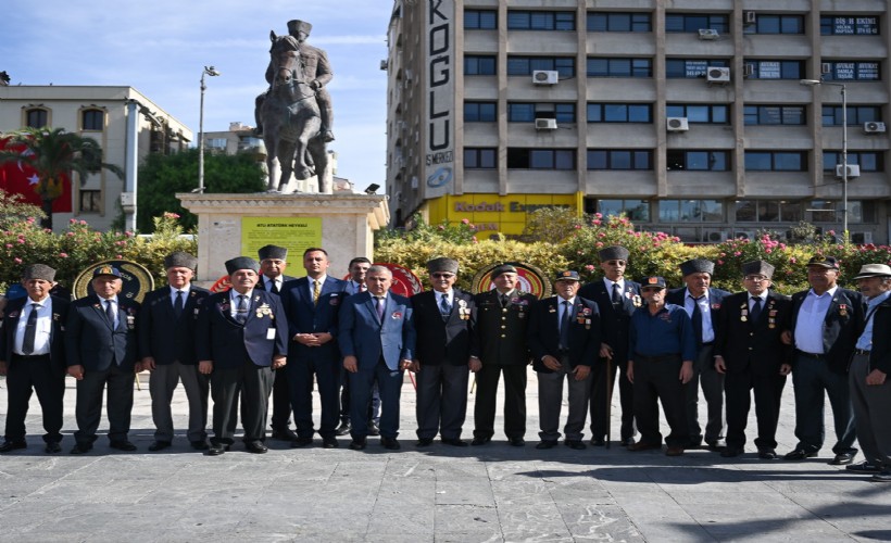 Bornova'da 19 Eylül Gaziler Günü törenle kutlandı