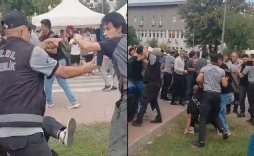 Ege Üniversitesi'nde stant açan öğrenciler gözaltına alındı