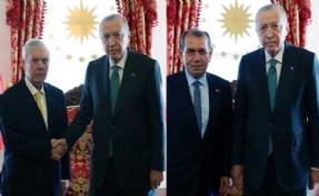 Erdoğan Dolmabahçe'de 4 büyük spor kulübünün başkanını kabul etti