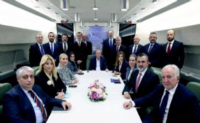 Erdoğan'dan uçakta 'süreç' eleştirilerine yanıt: 'Riskli yaklaşımları hoş görmeyiz'