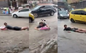 Fethiye'nin alt yapı rezilliği turistlere eğlence oldu
