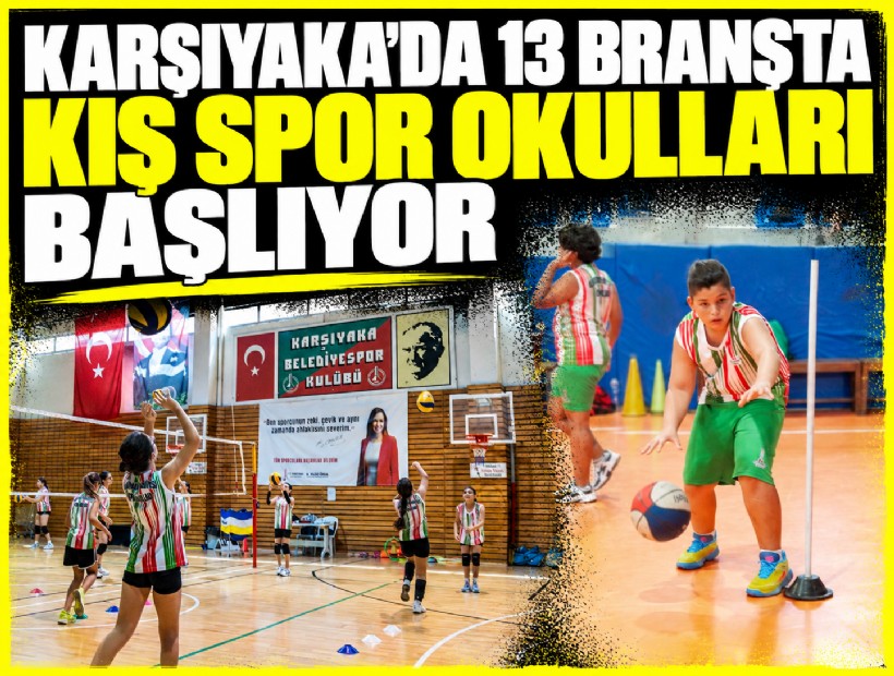 Karşıyaka’da 13 branşta kış spor okulları başlıyor
