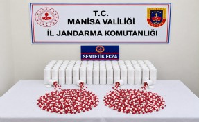 Kırsal alana gizlediği 12 bin 450 sentetik hapla ele geçirilen şüpheli tutuklandı