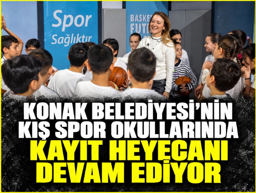Konak Belediyesi’nin Kış Spor Okullarında kayıt heyecanı devam ediyor
