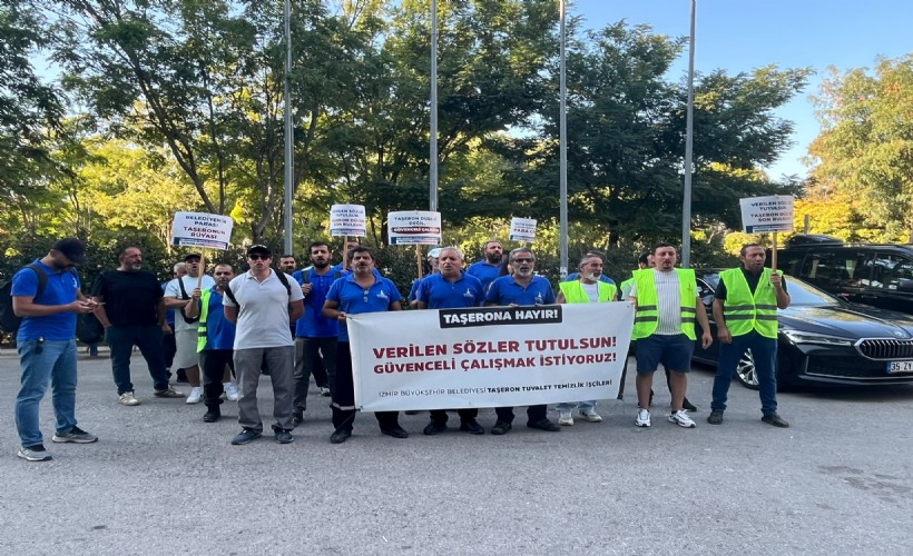 Modüler tuvalet işçilerinden taşeron tepkisi: 'Verilen söz tutulsun'