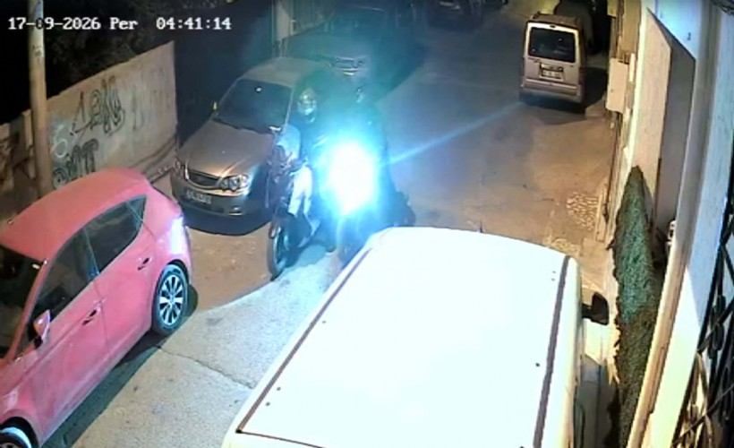 Motosiklet hırsızları iş başında