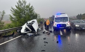 Muğla’da feci kaza: 1 ölü, 2 yaralı