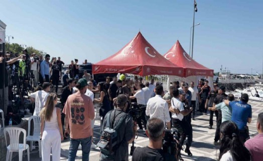 Silivri'de batan gemiyi takip eden gazetecilere saldırı! Limanda ortalık karıştı