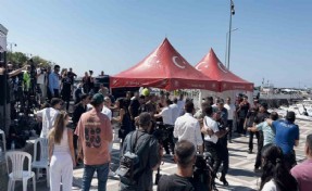 Silivri'de batan gemiyi takip eden gazetecilere saldırı! Limanda ortalık karıştı