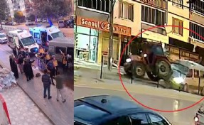 Tarım işçilerini taşıyan minibüs traktöre çarptı: 10 yaralı