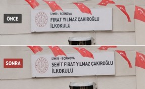 Ülkü Ocakları İzmir İl Başkanı Kılıç duyurdu: Bornova’daki okulun adı 'Şehit Fırat Yılmaz Çakıroğlu İlkokulu' oldu