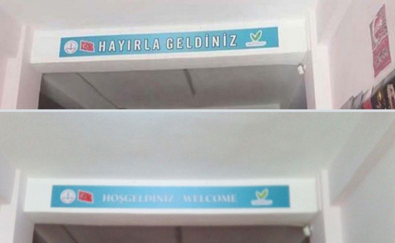 'Hayırla geldiniz' yerine wellcome