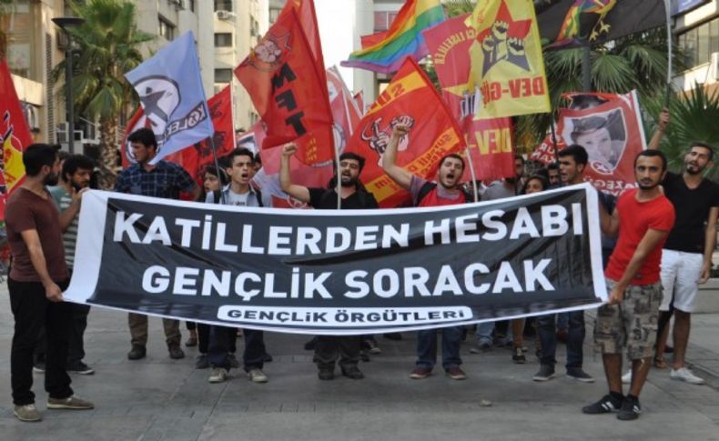 İzmir'de 'Suruç' eylemi