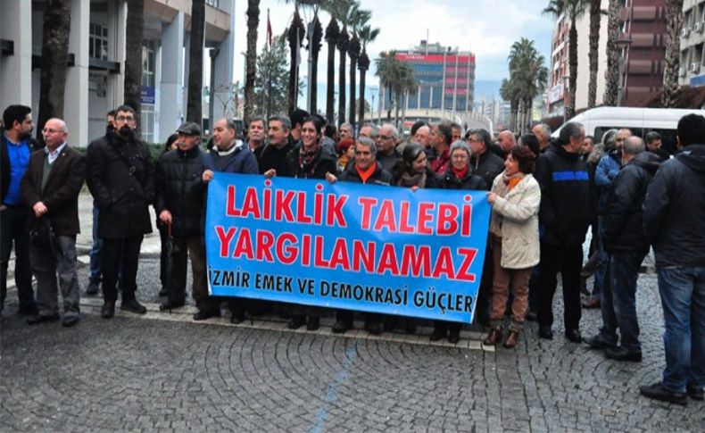 'Laik eğitim' eylemine katılanlara açılan davayı protesto ettiler