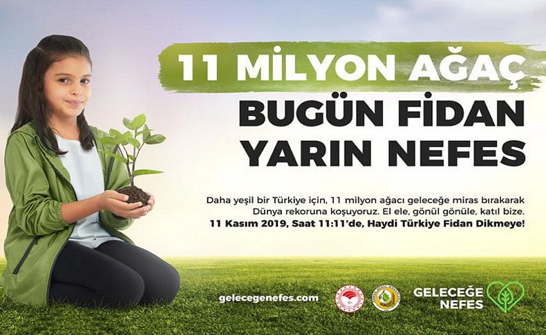 11 Kasım Milli Ağaçlandırma Günü oldu