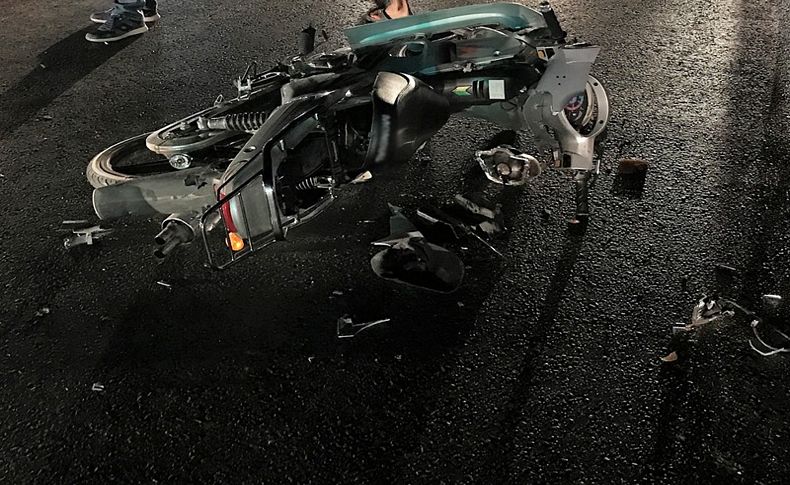 Genç motosikletli kaza kurbanı