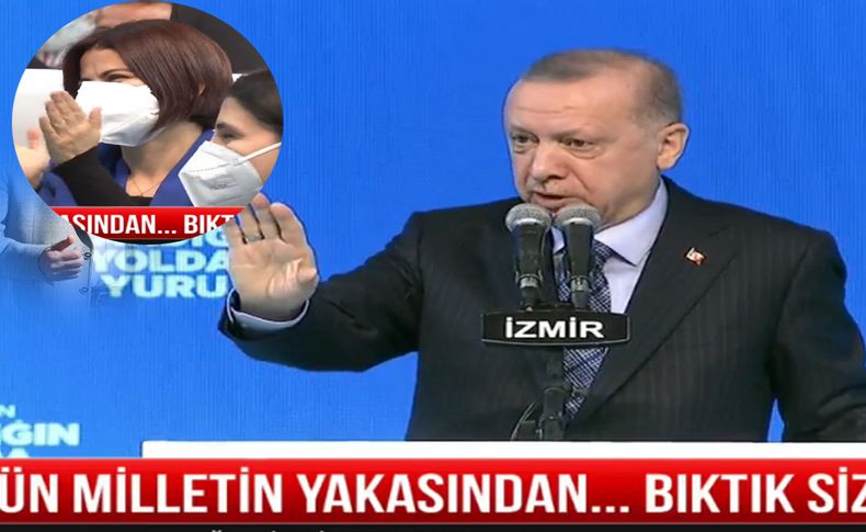 Cumhurbaşkanı Erdoğan Kiraz Belediye Başkanı Özçınar’a seslendi; Saliha sana su vermez bunlar...