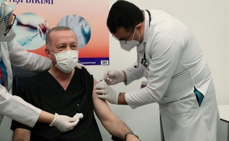 Erdoğan aşının ikinci dozunu yaptırdı