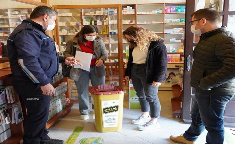 Çeşme’de atık ilaçlar çöpe gitmeyecek