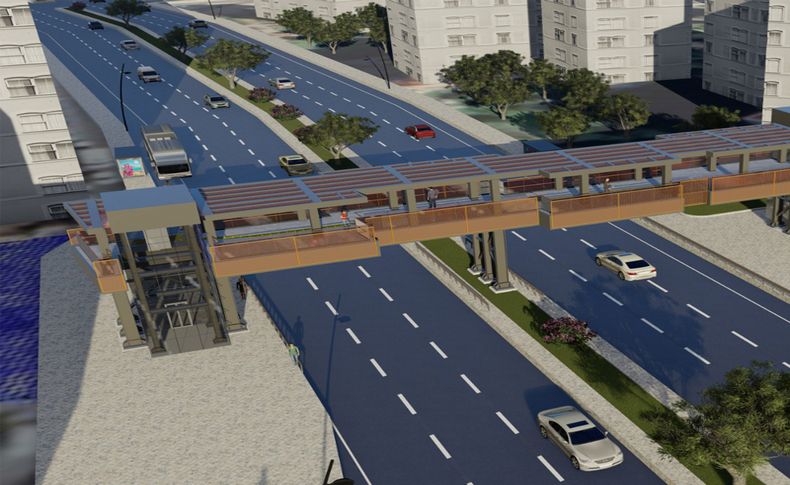 İzmir Büyükşehir Belediyesi’nden üst geçit projelerine estetik dokunuş