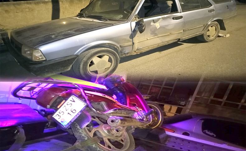 İzmir'de otomobille motosiklet çarpıştı: 2 yaralı