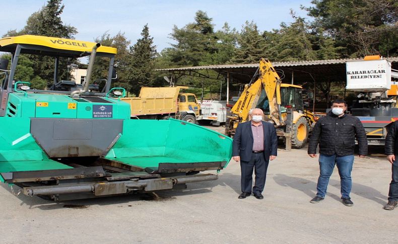 Karabağlar Belediyesi Şantiyesi'ne son teknoloji araçlar