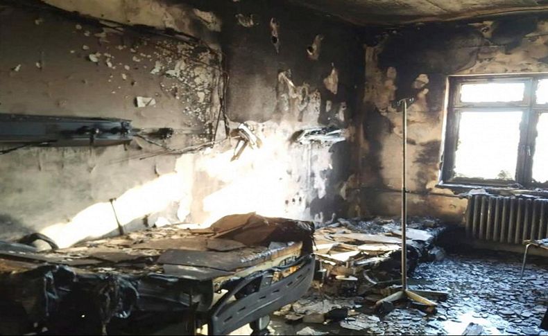 Kiraz Devlet Hastanesinde çıkan yangın, hasara neden oldu