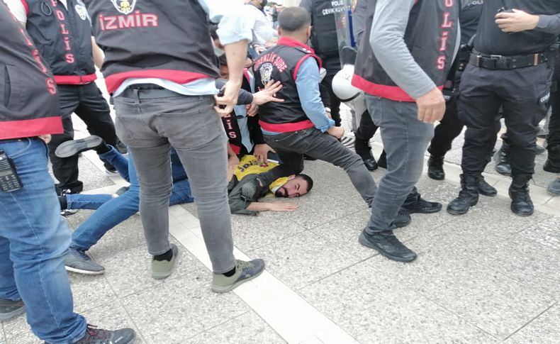 1 Mayıs’a sert polis müdahalesi: Yaka paça gözaltı