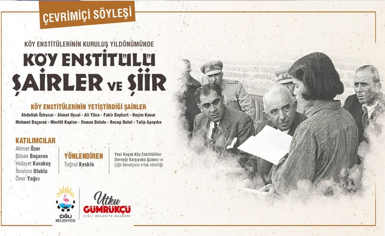 Çiğli’de Köy Enstitülerinin 81. yılı şiirlerle kutlandı