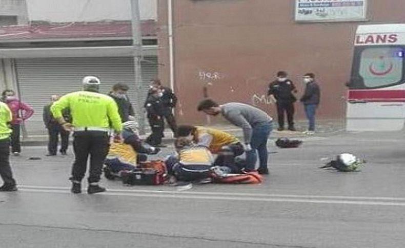 İzmir'de motokuryenin kahreden ölümü