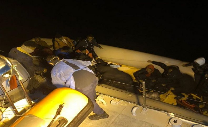 İzmir açıklarında 53 sığınmacı kurtarıldı