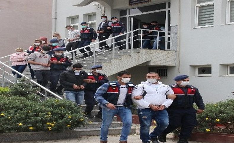 İzmir'deki uyuşturucu operasyonunda 18 tutuklama