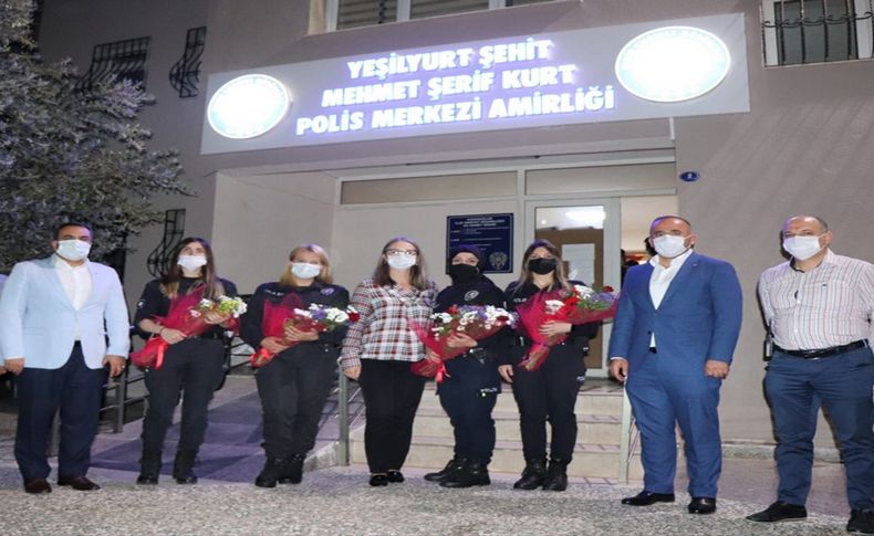 AK Parti İzmir Milletvekili Çankırı, kadın polisleri ziyaret etti
