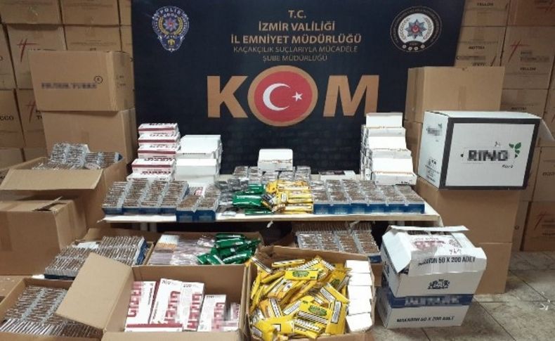 İzmir'de 6 milyon liralık kaçak ürün ele geçirildi