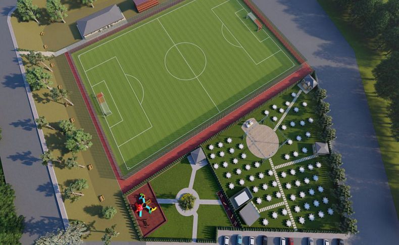 Kemalpaşa Ören'e FİFA standartlarında futbol sahası