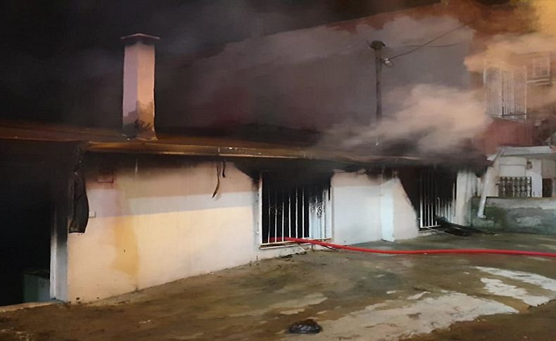 Önce evi ateşe verdi sonra kaçtı