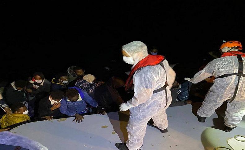 İzmir açıklarında 48 sığınmacı kurtarıldı
