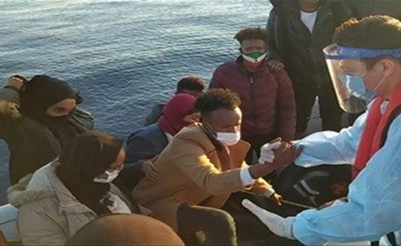 İzmir açıklarında 70 sığınmacı kurtarıldı