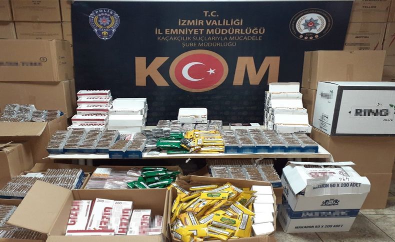İzmir'de 2 milyon 275 bin liralık kaçak ürün ele geçirildi