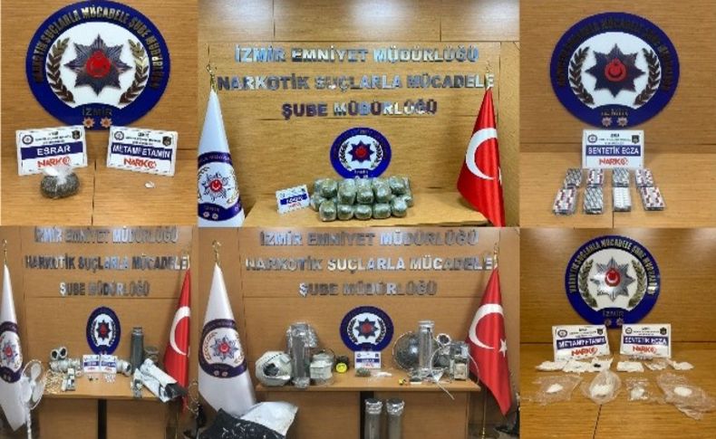 İzmir'deki uyuşturucu operasyonlarında 20 tutuklama