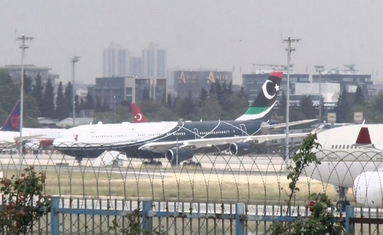 Kaddafi'nin uçağı İstanbul'da