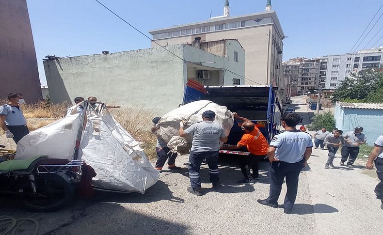 Karabağlar’da görüntü kirliliği ve hurdayla mücadele