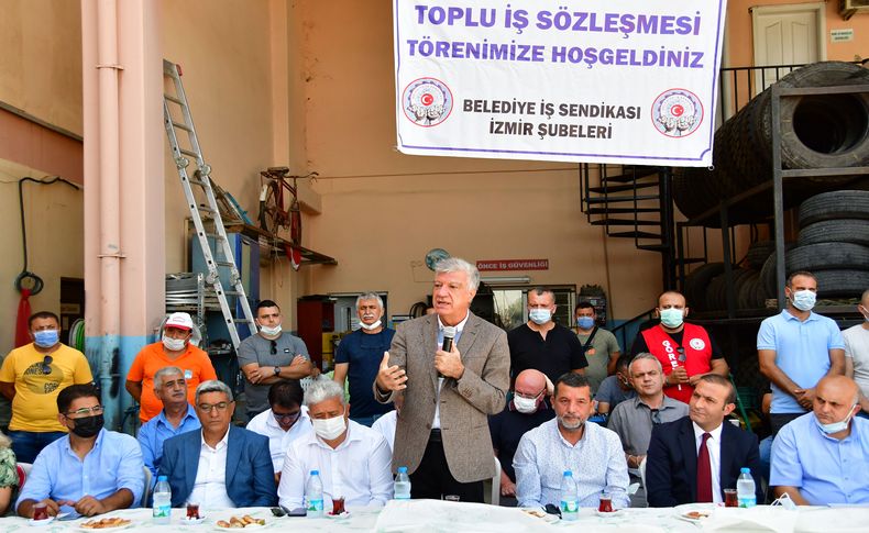 Narlıdere’de toplu sözleşme sevinci